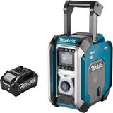 Makita MR 007 GM1 Akku Baustellenradio 12 - 40 V max. Bluetooth DAB+ USB + 1x Akku 4,0 Ah - ohne (FM, DAB+, Bluetooth), Radio