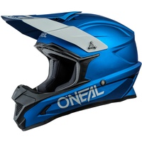 O'Neal | Motocross-Helm | MX Enduro Motorrad | ABS-Schale, , Lüftungsöffnungen für optimale Belüftung und Kühlung | 1SRS Helmet Solid | Erwachsene | Blau | Größe XXL