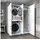 roomartstore.de Waschmaschinenschrank DORA 130 x 186 x 74 cm Weiß