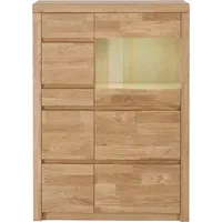 Home Affaire Vitrine »Silkeborg«, Höhe, 125 cm, braun