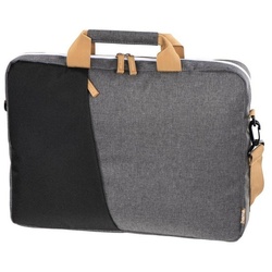 Hama Laptoptasche Laptop-Tasche „Florenz“, bis 44 cm (17,3), Notebook Tasche grau|schwarz
