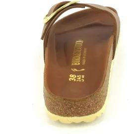 Birkenstock Madrid Big Buckle Nubukleder geölt schmal cognac 40