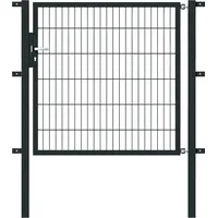 GAH Alberts Einzeltor Flexo 125 x 120 cm anthrazit inkl. Pfosten 6 x 6 cm 647292