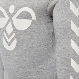 hummel hmlFLIPPER langarm Baby-Body grey melange 80