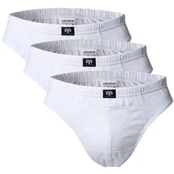 CECEBA Herren Slips, Vorteilspack - Sport Slip, Basic, Baumwolle, M-8XL, einfarbig Weiß 6XL 9er Pack (3x3P)