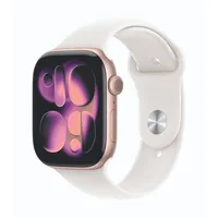 Apple Watch Series 11 GPS 46mm Rose Gold Aluminium Sport Band light blush M/L
