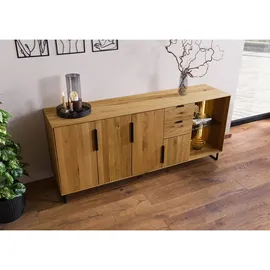 MASSIVMOEBEL24.DE Sideboard 180 x 79 x 43 cm Braun