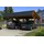 SKANHOLZ Doppelcarport Harz 6,24 x 5,60 m nussbaum mit schwarzen Schindeln inkl. Pfostenanker