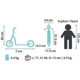 Star Scooter Stunt Scooter 110 mm Schwarz