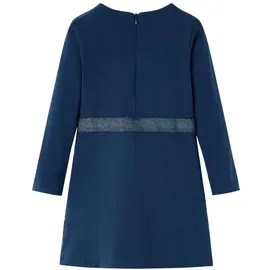 vidaXL Kinderkleid Marineblau Langarmkleid 116