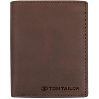 TOM TAILOR Ron Geldbörse RFID Hochformat Leder Mittelgroß Braun