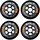 K2 BOLT 90 MM 85A 4-WHEEL Pack - black – 30F3011