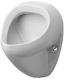 Duravit Urinal Bill 08513500001 Zulauf von hinten, absaugend, weiss, wondergliss