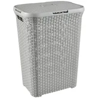 Curver Natural Style Laundry Basket 60L Light Grey