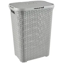 Curver Natural Style Laundry Basket 60L Light Grey