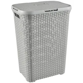 Curver Natural Style Laundry Basket 60L Light Grey