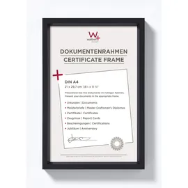 walther design Walther Kunststoffrahmen Steel Style ES130B 21x29,7cm schwarz| Preis nach Code NIKOLAUS