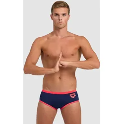 Badehose Slip Herren arena One Big Logo - Navy-fluo Red - 7