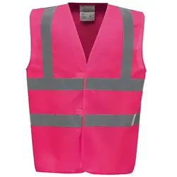Warnschutz-Weste High-Vis 2-Bands "YK100" - M - pink