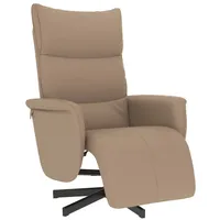 VidaXL Relaxsessel mit Fußteil Cappuccino-Braun Kunstleder