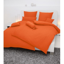 JANINE Mako-Soft-Seersucker orange 40 x 40 cm