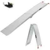 Baumarktplus TRUTZHOLM 1 x Alu Auffahrrampe 205 cm 340 kg Tragkraft klappbar rutschhemmend