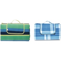 Amazon Basics - Picknickdecke, campingdecke mit wasserdichter Unterseite, 200 x 200 cm & Picknickdecke mit wasserdichter Rückseite, 200 x 200 cm