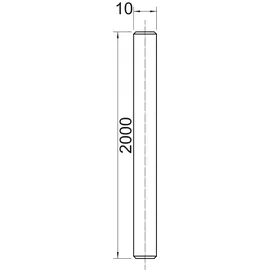 OBO Bettermann Gewindestange M10 x 2000 mm 20 Stück