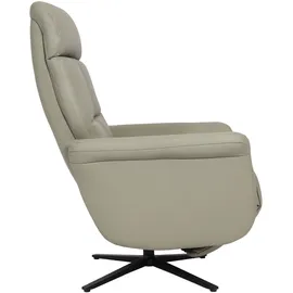 Mendler Relaxsessel HWC-L10, Design Fernsehsessel TV-Sessel Liegesessel, Liegefunktion drehbar, Voll-Leder ~