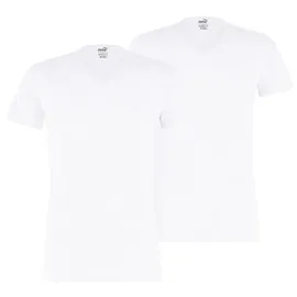 Puma Basic V-Neck weiß L