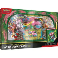 Pokémon : Premium-Kollektion Mega-Florizarre-ex (1 glänzende Promokarte, 1 große Promokarte im Linsenformat und 8 Booster) aus dem TCG Pokémon
