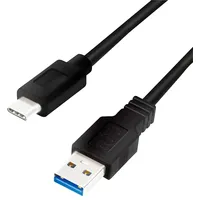 Logilink USB-A auf USB-C 15 m Schwarz