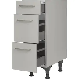 Nobilia Unterschrank Touch 30 x 58,3 x 87 cm Grau