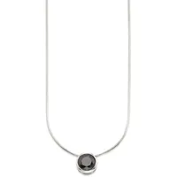 Bruno Banani Kette mit Anhänger »Schmuck Geschenk Silber 925 Halsschmuck Halskette Schlangenkette Stein« mit Zirkonia (synth.), Korund (synth.) oder Spinell (synth.),