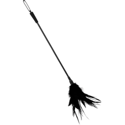 Flauschiger Federkitzler, 48 cm, schwarz