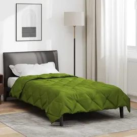 vidaXL Sommerdecke Grün 220 x 135 cm Mikrofaser