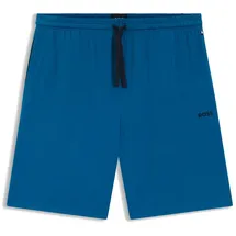 Boss Regular Fit Sweatshorts aus Baumwoll-Mix Modell 'MIix&Match', Blau, S