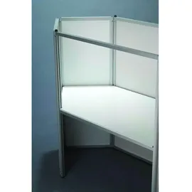 update displays Messetheke gerade, weiß 122,5 x 55,0 x 93,0 cm