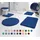KLEINE WOLKE Relax Set 2-tlg. 50 x 50 cm + 55 x 85 cm atlantikblau