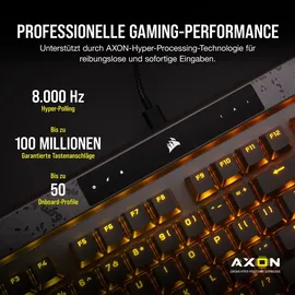 Corsair K70 MAX RGB Tastatur Schwarz