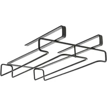 Metaltex Gläserhalter My-Glass in Schwarz - (B)21 x (H)7 x (T)28 cm
