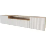 altdecor NOA-2 Lowboard 200 cm x 40 cm x 41 cm Weiß Holzwerkstoff