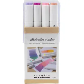 Creativ Company Zeichenmarker 12 St. Pastellfarben