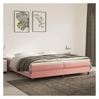 vidaXL Boxspringbettgestell 200 x 200 cm Rosa