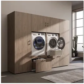 roomartstore.de SERIE-II Waschmaschinenschrank 254 cm Eiche Holz