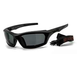 Helly – No.1 Bikereyes Motorradbrille i-stealth, Band und Bügel grau
