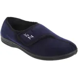 Zedzzz Herren Connor Hausschuhe / Pantoffeln mit Klettverschluss DF839 (42 EUR) (Marineblau) - Blau - 42