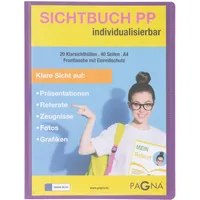 Pagna School Sichtbuch DIN A4, 20 Hüllen lila