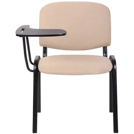 CLP Stuhl Ken mit Klapptisch Stoff creme