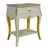 Casa Padrino Barock Kommode mit 1 Schublade 50 x 70 cm Antik Weiß / Gold